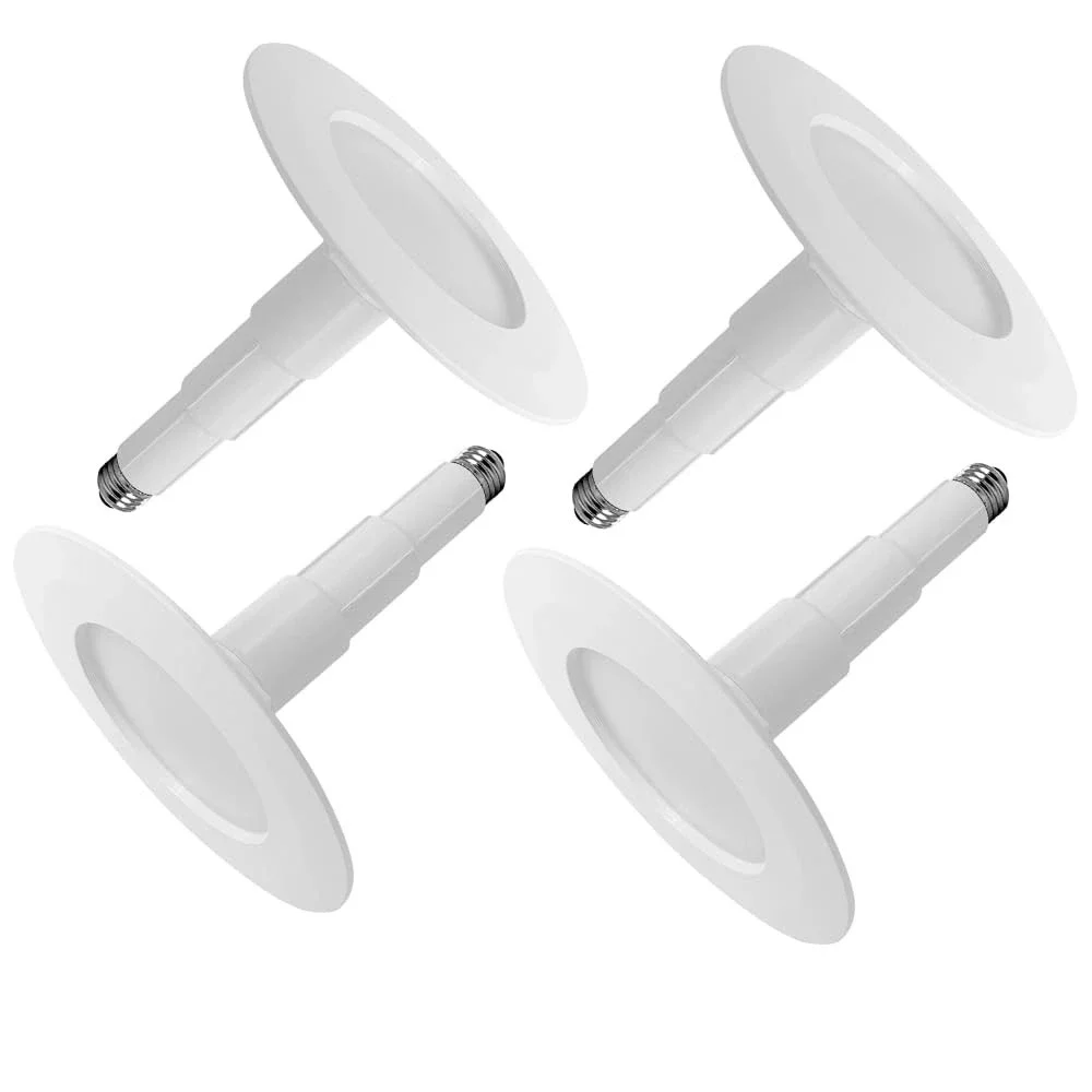 Jolux 4-Pack 5/6 Inch LED Recessed Lighting Retrofit Can Lights 12W 800LM 2700K